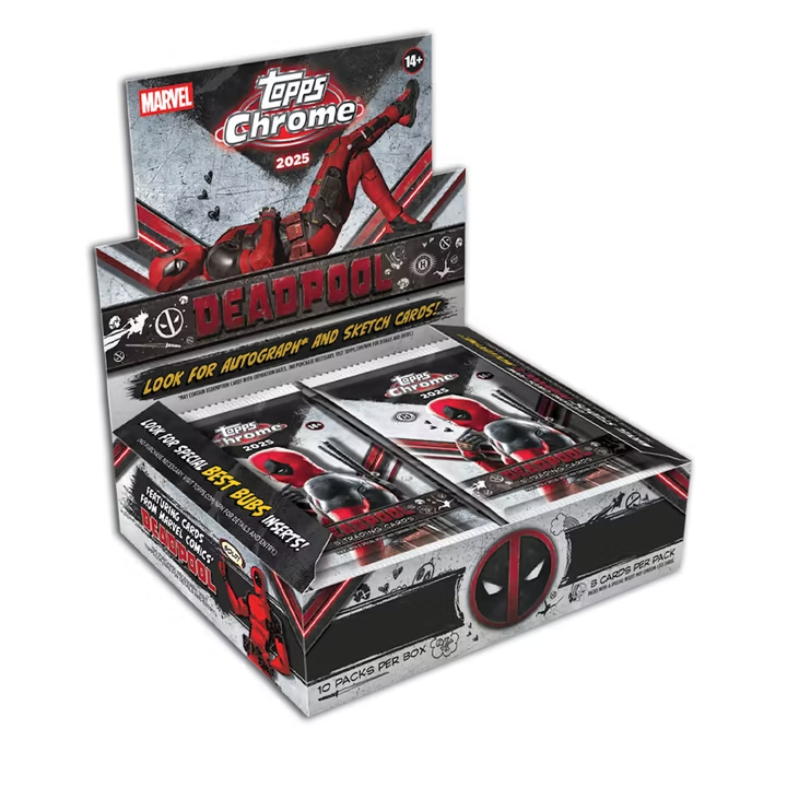 2025 Topps Marvel Deadpool Chrome Hobby Box